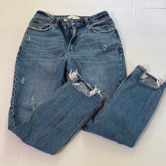 Abercrombie & Fitch Denim - Abercrombie & Fitch Curve Love High Rise Mom Jeans